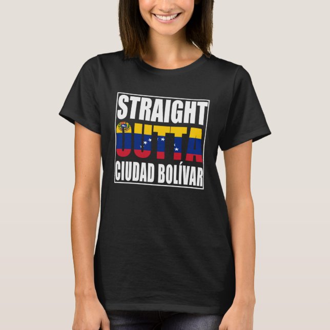 T-shirt Droit devant Ciudad Bolivar Venezuela (Devant)
