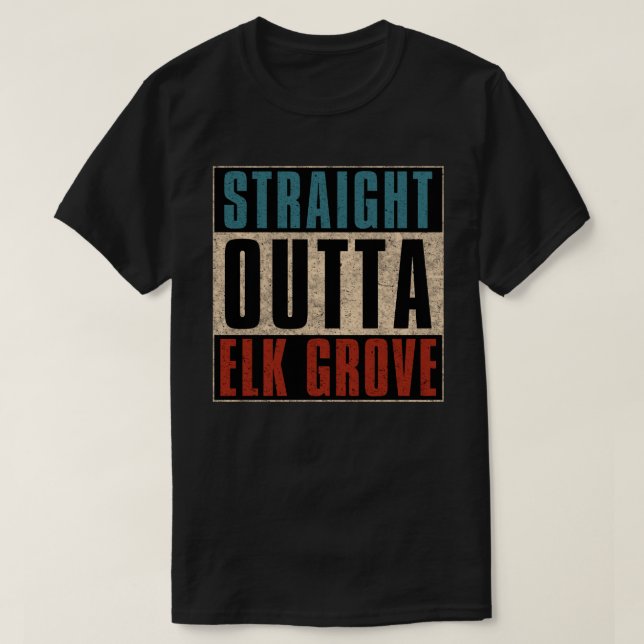 T-shirt Droit devant Elk Grove Californie CA (Design devant)