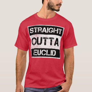 T-shirt Droit Devant Euclid ville Ohio Vintage désorganisé