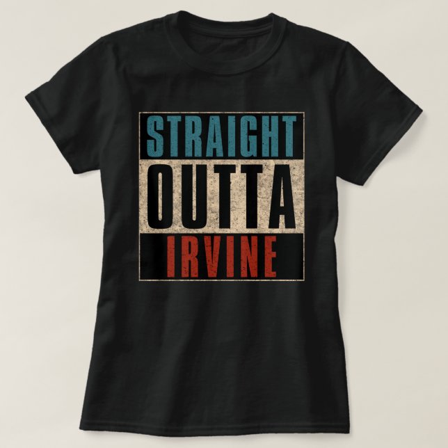 T-shirt Droit devant Irvine California CA (Design devant)