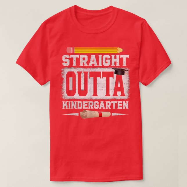 T-shirt Droit Devant Kindergarten Classe De Crayon De 2022 (Design devant)