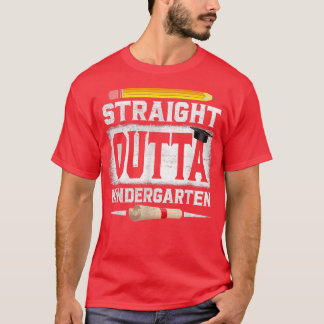 T-shirt Droit Devant Kindergarten Classe De Crayon De 2022