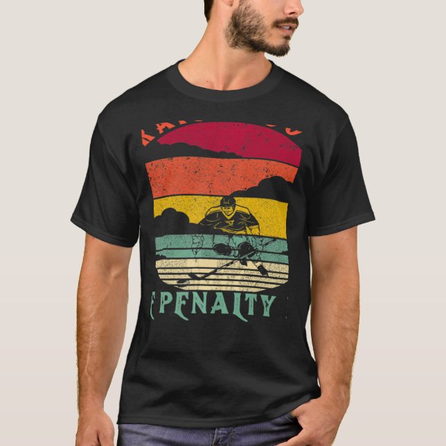 T-shirt Droit devant la boîte de pénalité Joueur de hockey (Devant)