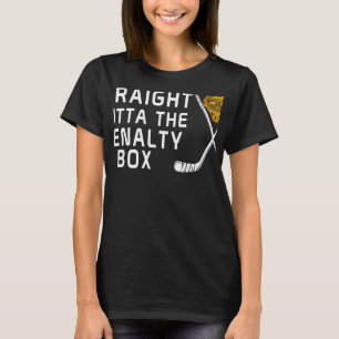 T-shirt Droit devant la boîte de pénalité Joueur de hockey