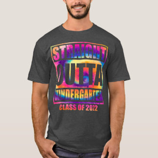 T-shirt Droit devant la classe maternelle de 2022 Tie Dye 