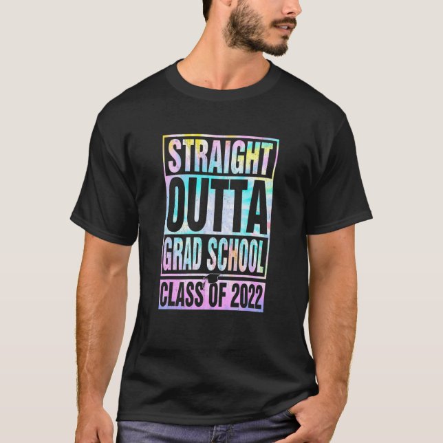 T-shirt Droit devant la Grad School Grande Cravate de dipl (Devant)