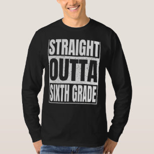 T-shirt Droit devant la sixième année Funny Graduation 202