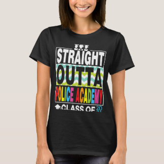 T-shirt Droit devant l'Académie de police Graduate Fier Gr