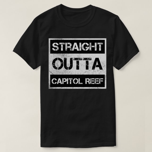 T-shirt Droit devant le Parc national du récif du Capitole (Design devant)