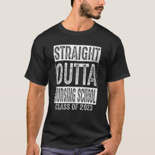 T-shirt Droit devant l'école de soins infirmiers classe 20
