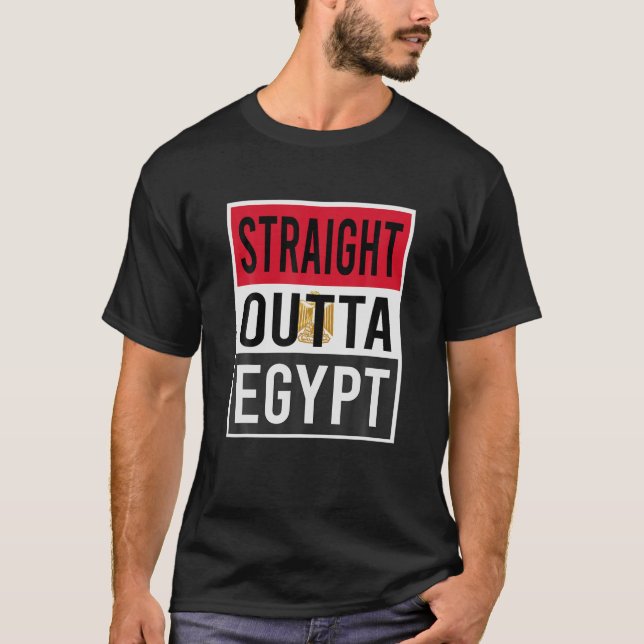 T-shirt Droit devant l'Egypte (Devant)