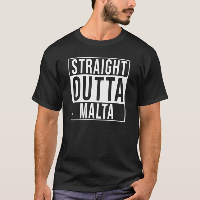 T-shirt Droit devant Malte (Devant)
