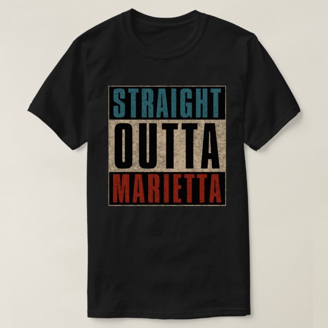 T-shirt Droit devant Marietta Géorgie GA (Design devant)
