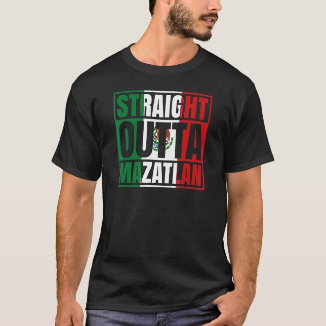 T-shirt Droit devant Mazatlán Sinaloa Mexique Mexicain Fla (Devant)