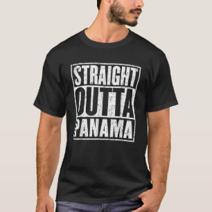 T-shirt Droit devant Panama Vintage désorganisé