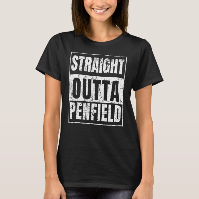 T-shirt Droit devant Penfield État de New York (Devant)
