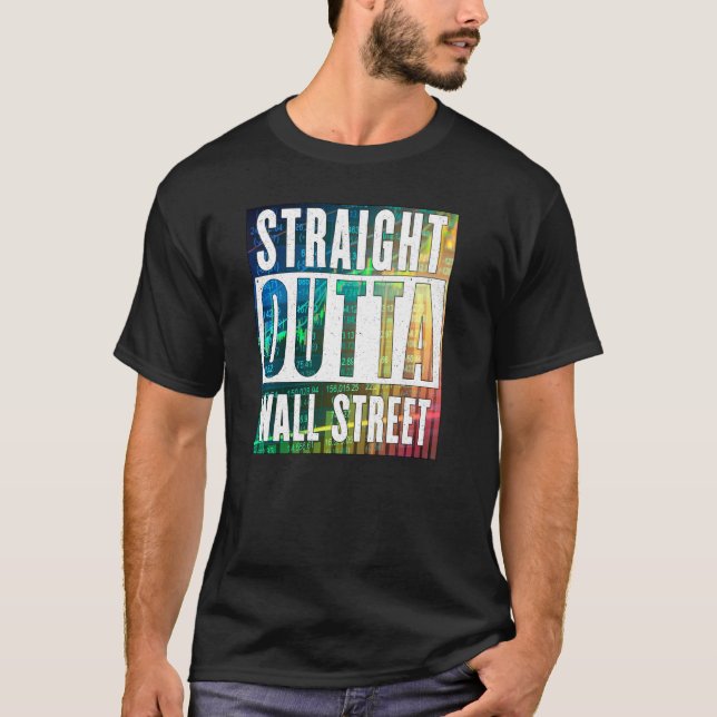 T-shirt Droit devant Wall Street Stock Market Trades Co (Devant)