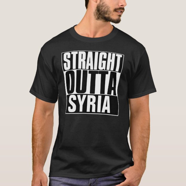 T-SHIRT DROIT D'OUTTA SYRIE (Devant)