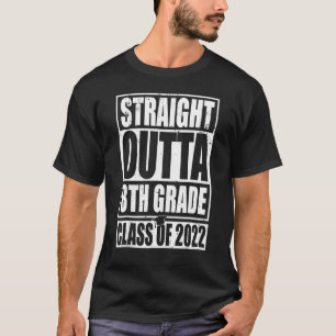 T-shirt Droit En Dehors 8E Classe De 2022 Grad Gradua