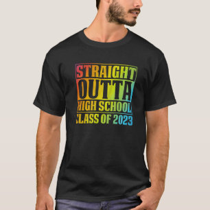 T-shirt Droit En Dehors Du Lycée Classe De 2023 Tie Dye G