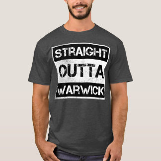 T-shirt Droit Outta Warwick ville Rhode Island Vintage D