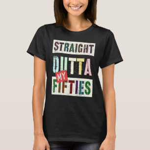 T-shirt DROIT SORTE MES CINQUANTE 60e anniversaire Vintage