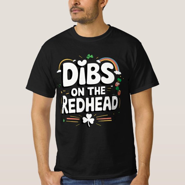 T-shirt Droit sur la rousse drôle de la Saint-Patrick (Devant)