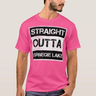 T-shirt Droite à l'extérieur du lac negie Souve Vintage en