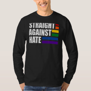 T-shirt Droite Contre La Haine Arc En Ciel Drapeau Lgbt Dr