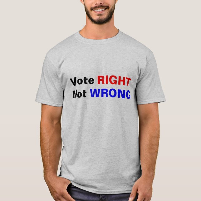 T-shirt Droite de vote non fausse (Devant)