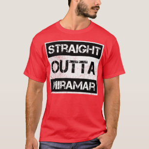 T-shirt Droite En Périphérie Miramar Floride Vintage désor
