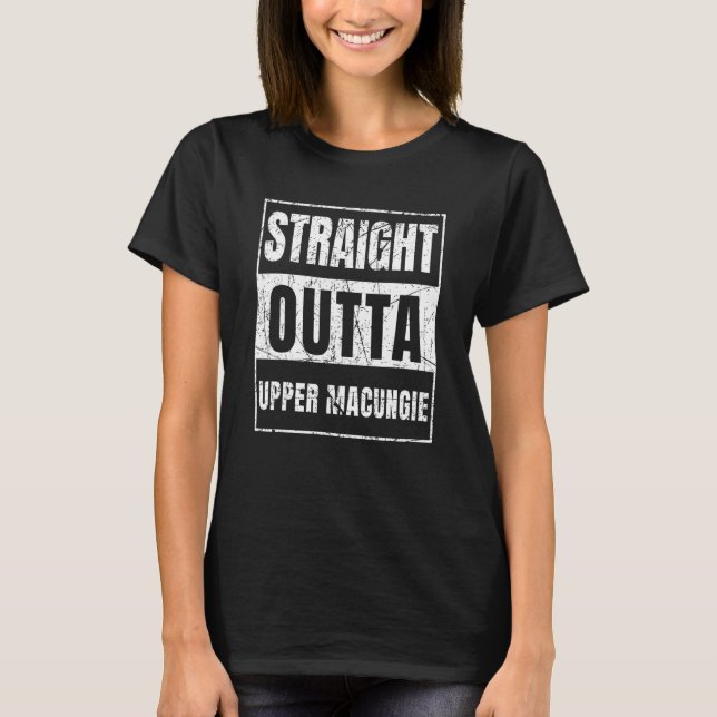 T-shirt Droite En Périphérie Supérieure Macungie Pennsylva (Devant)