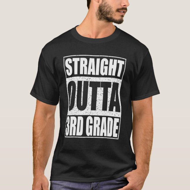 T-shirt Droite Outta 3e année 3e année (Devant)