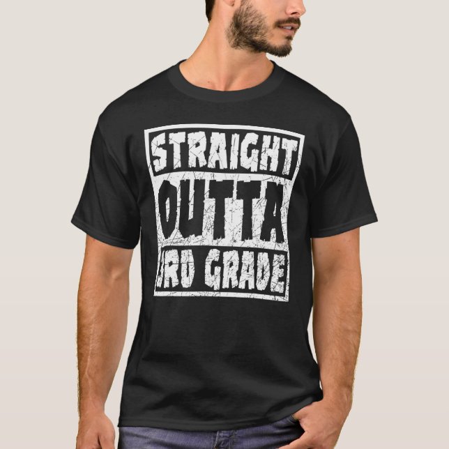 T-shirt Droite Outta 3e année 3e année (Devant)