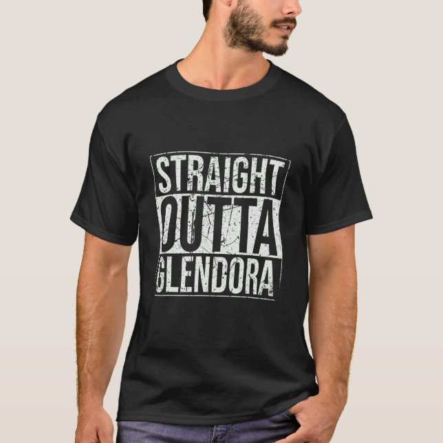T-shirt Droite Outta Glendora Vintage (Devant)