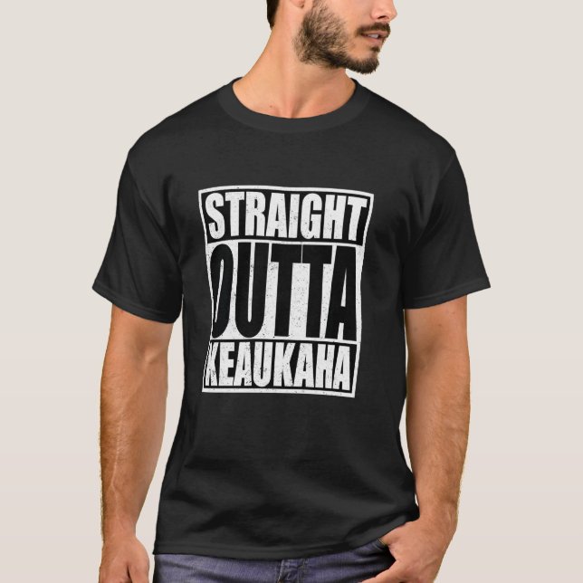 T-shirt Droite Outta Keaukaha (Devant)