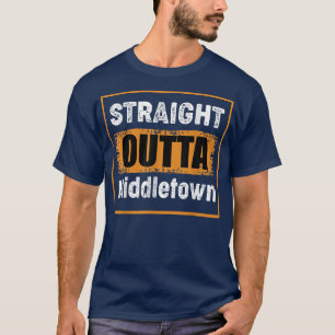 T-shirt Droite Outta Middletown Ohio USA Retro Distresse