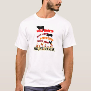 T-shirt Droites principales de Braggin de cuiseur de BBQ