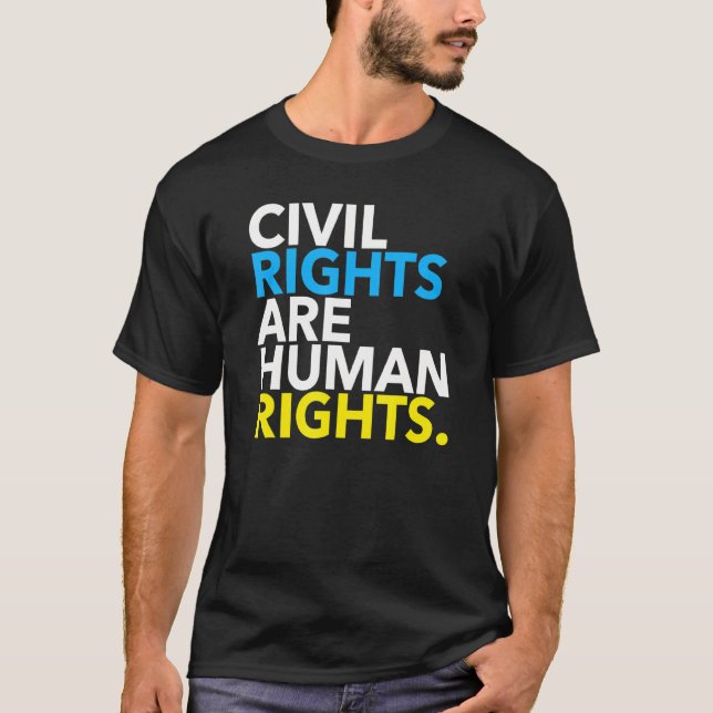 T-shirt Droits civils et droits humains 3.0 (Devant)