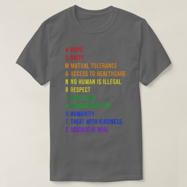 T-shirt Droits de l'homme 2819 (Design devant)