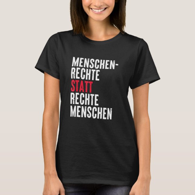 T-shirt Droits de l'homme au lieu des personnes de droit C (Devant)