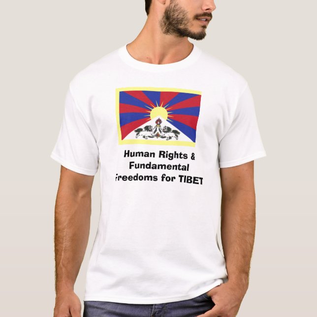 T-shirt Droits de l'homme et libertés fondamentales pour (Devant)