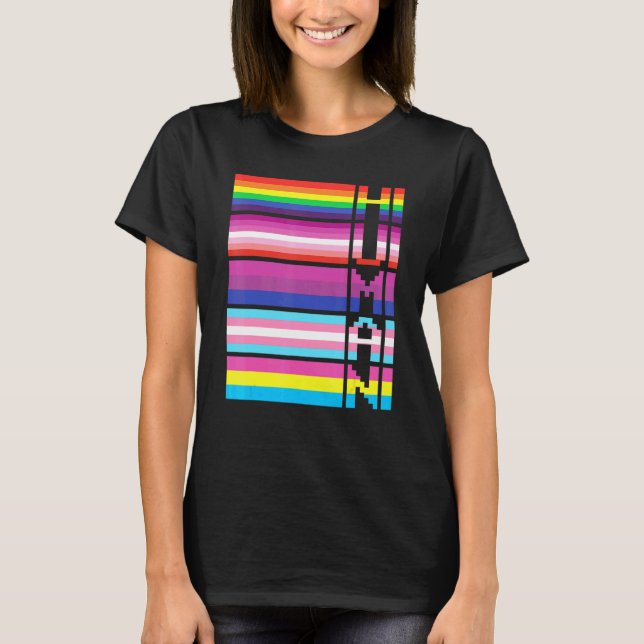 T-shirt Droits de l'homme Lgbtqia Rainbow Lgbt Drapeau Sou (Devant)