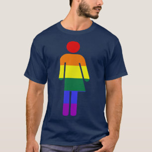 T-shirt Droits de salle de bain transgenre TWith Symbole d