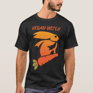 T-shirt Droits des animaux de carottes de lapin de sorcièr