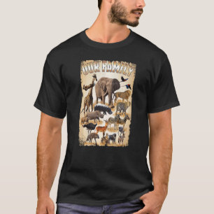 T-shirt Droits des animaux de la famille africaine sauvage