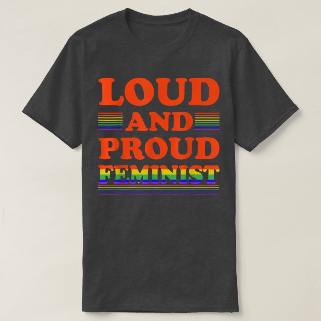 T-shirt Droits des femmes autonomisation des femmes Rainbo (Design devant)