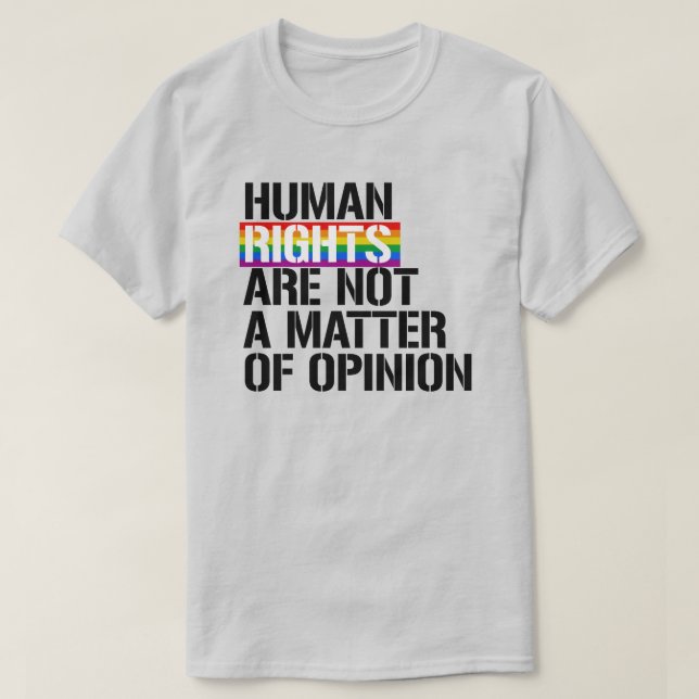T-shirt Droits LGBTQ (Design devant)
