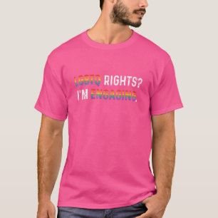T-shirt Droits Lgbtq Je m'engage dans l'amour lesbien Arc-