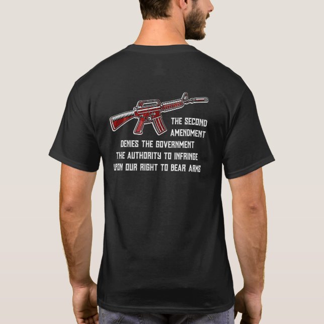 T-shirt Droits sur les armes à feu du 2e amendement (Dos)
